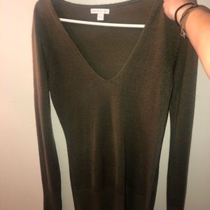 Olive green thin sweater